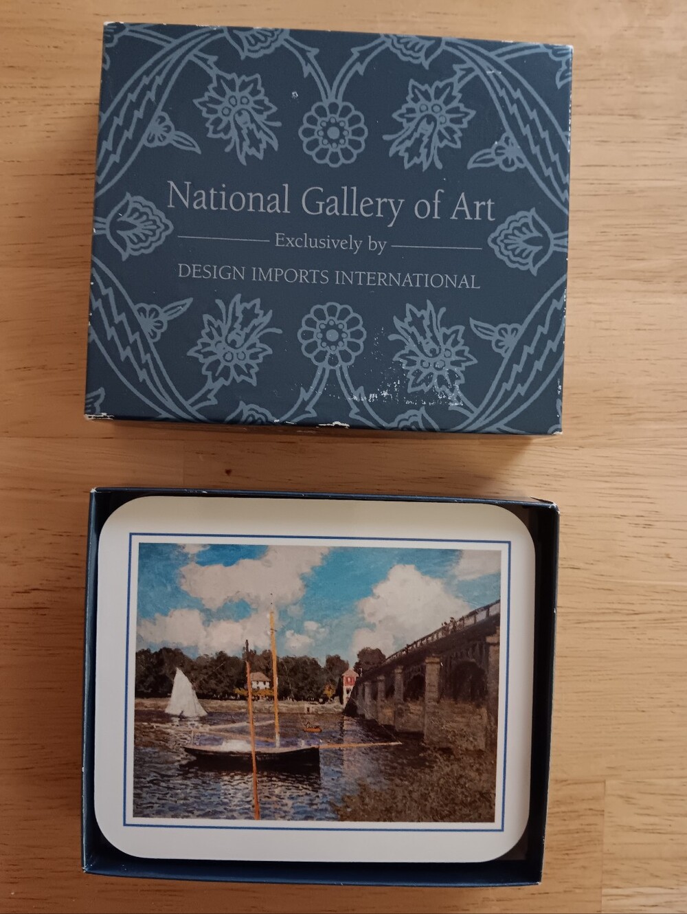 Coasters Monet National Gallery Of Art Set 4 Boxed Cork